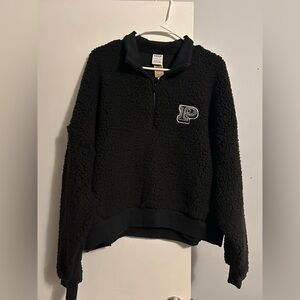 Pink Victoria Secret Cozy Fleece Half-Zip Pullover